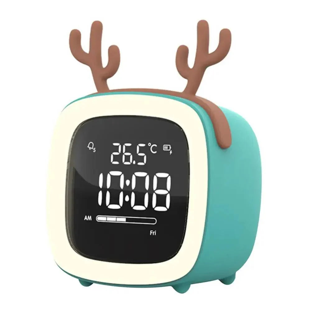 Cartoon Rabbit Alarm Clock | LED Night Light Design | Digital Clock