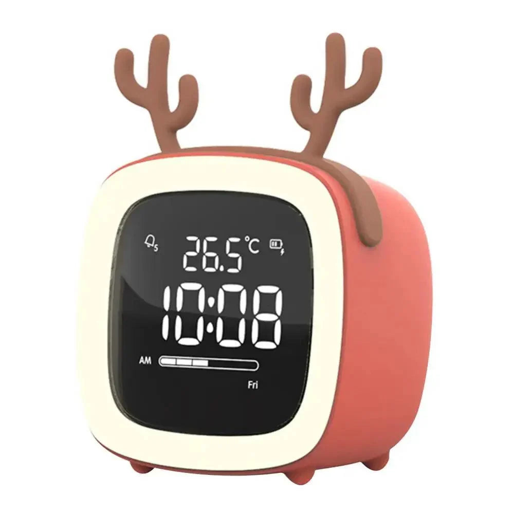 Cartoon Rabbit Alarm Clock | LED Night Light Design | Digital Clock
