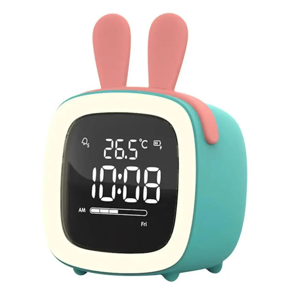 Cartoon Rabbit Alarm Clock | LED Night Light Design | Digital Clock
