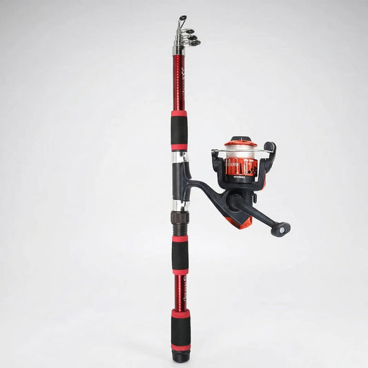 Castaway Telescopic Travel Fishing Rod Set