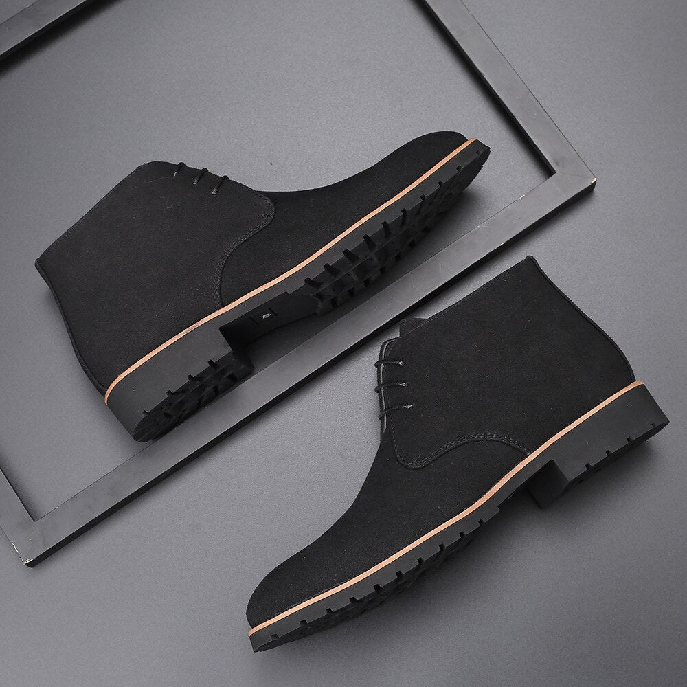 Casual Ankle Lace-Up Boots