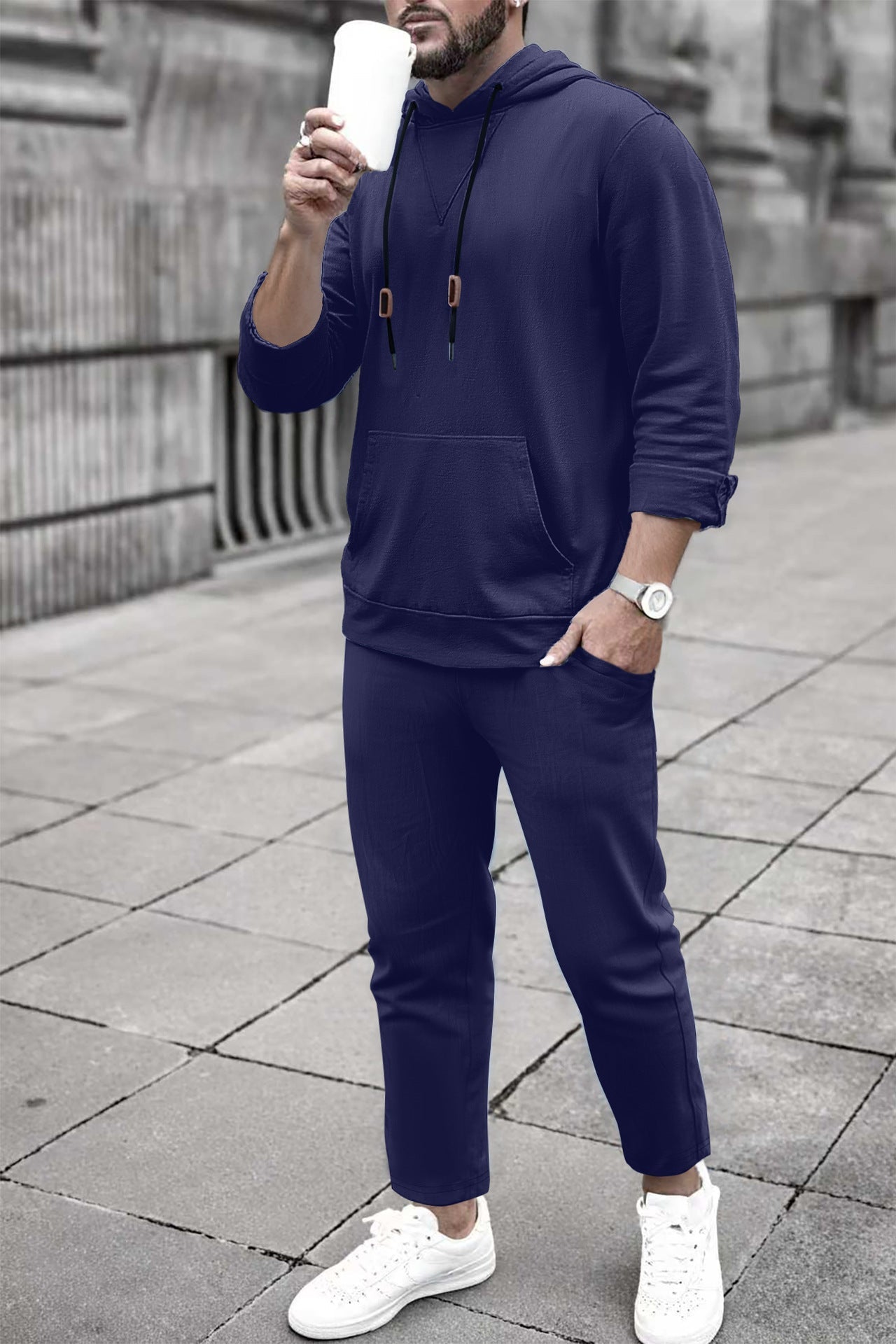Casual Hoodie and Jogging Pants Set