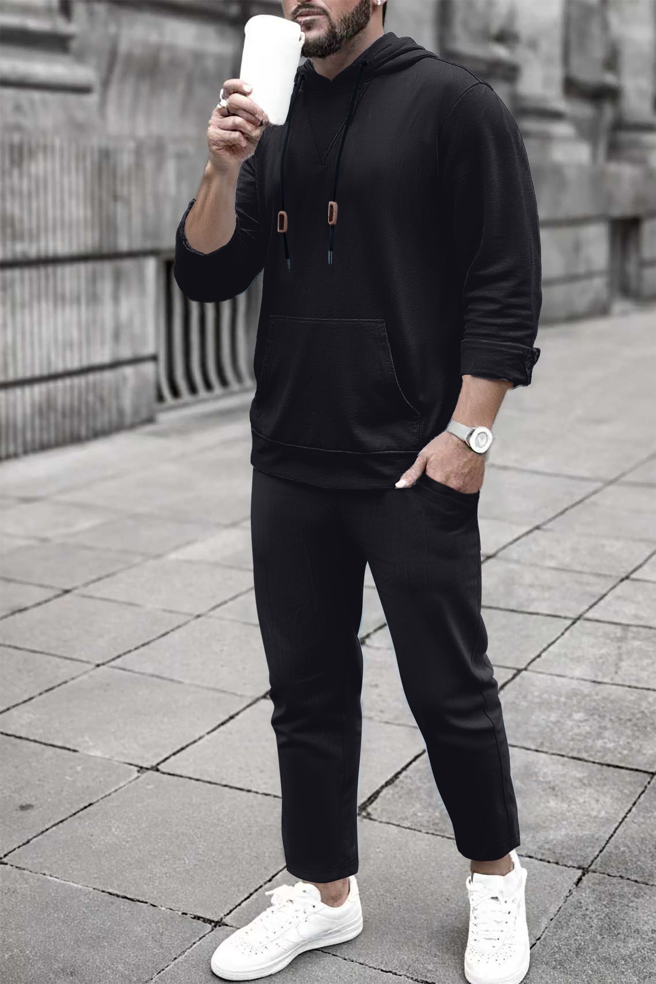 Casual Hoodie and Jogging Pants Set