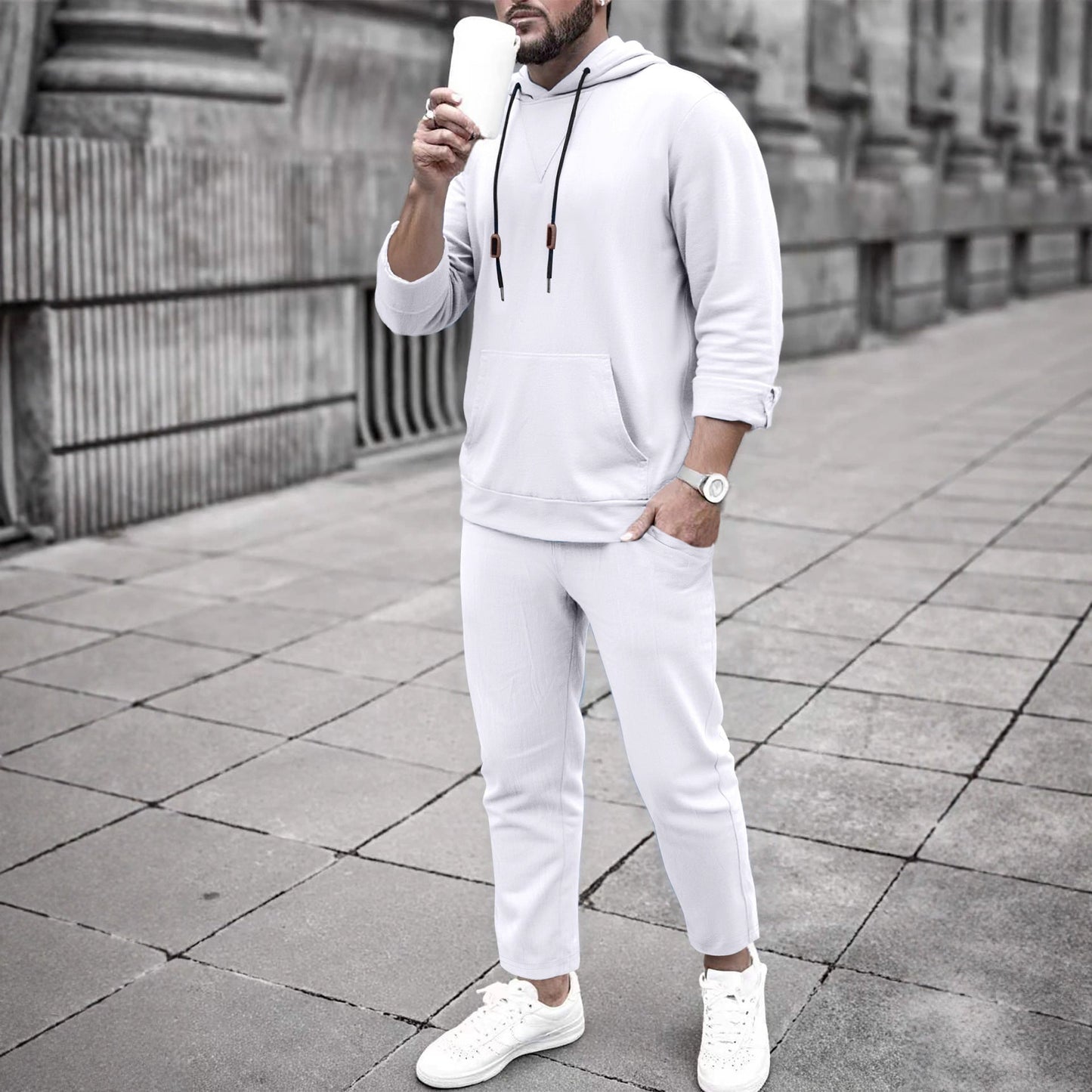 Casual Hoodie and Jogging Pants Set