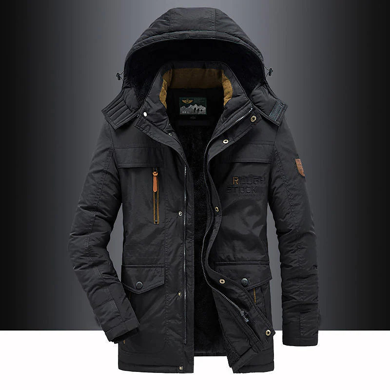 Casual Padded Parka Jacket – Warm Insulated Winter Coat