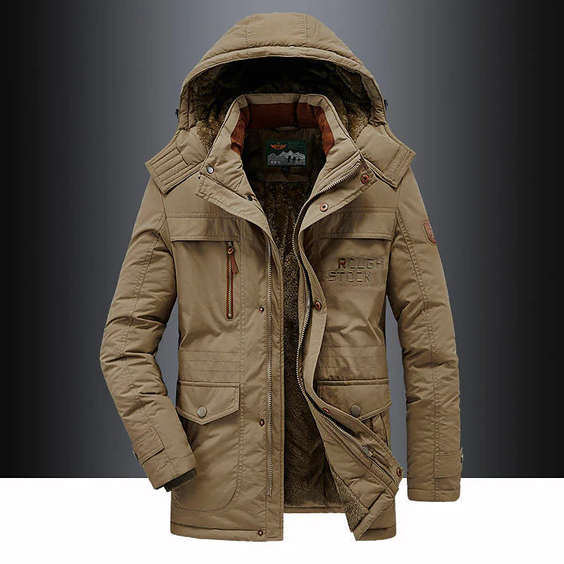 Casual Padded Parka Jacket – Warm Insulated Winter Coat