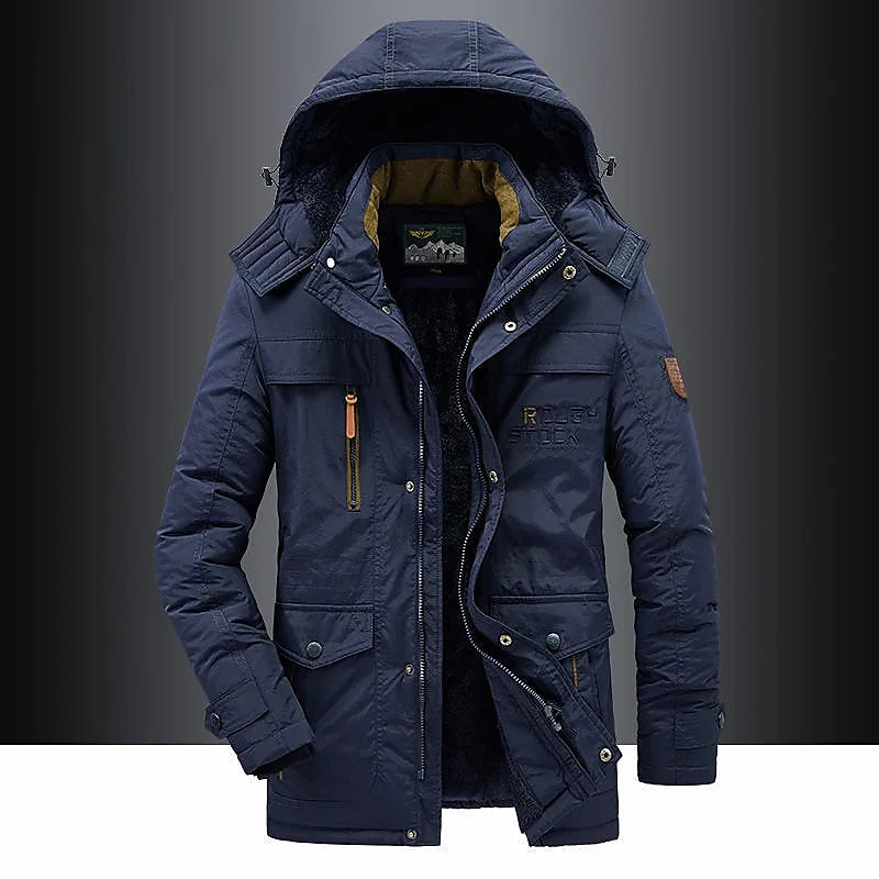 Casual Padded Parka Jacket – Warm Insulated Winter Coat
