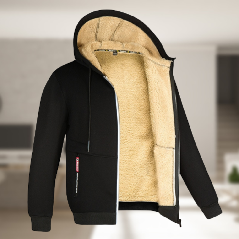 Casual winter hoodie for men