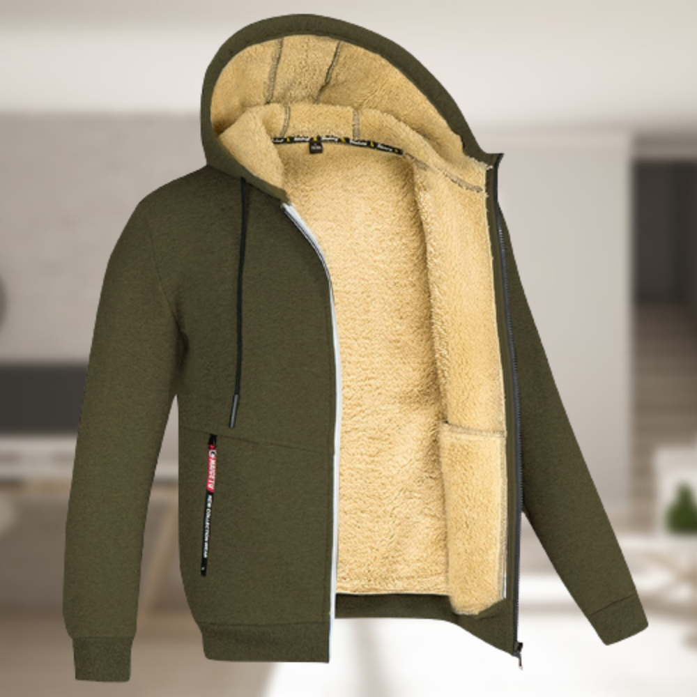 Casual winter hoodie for men