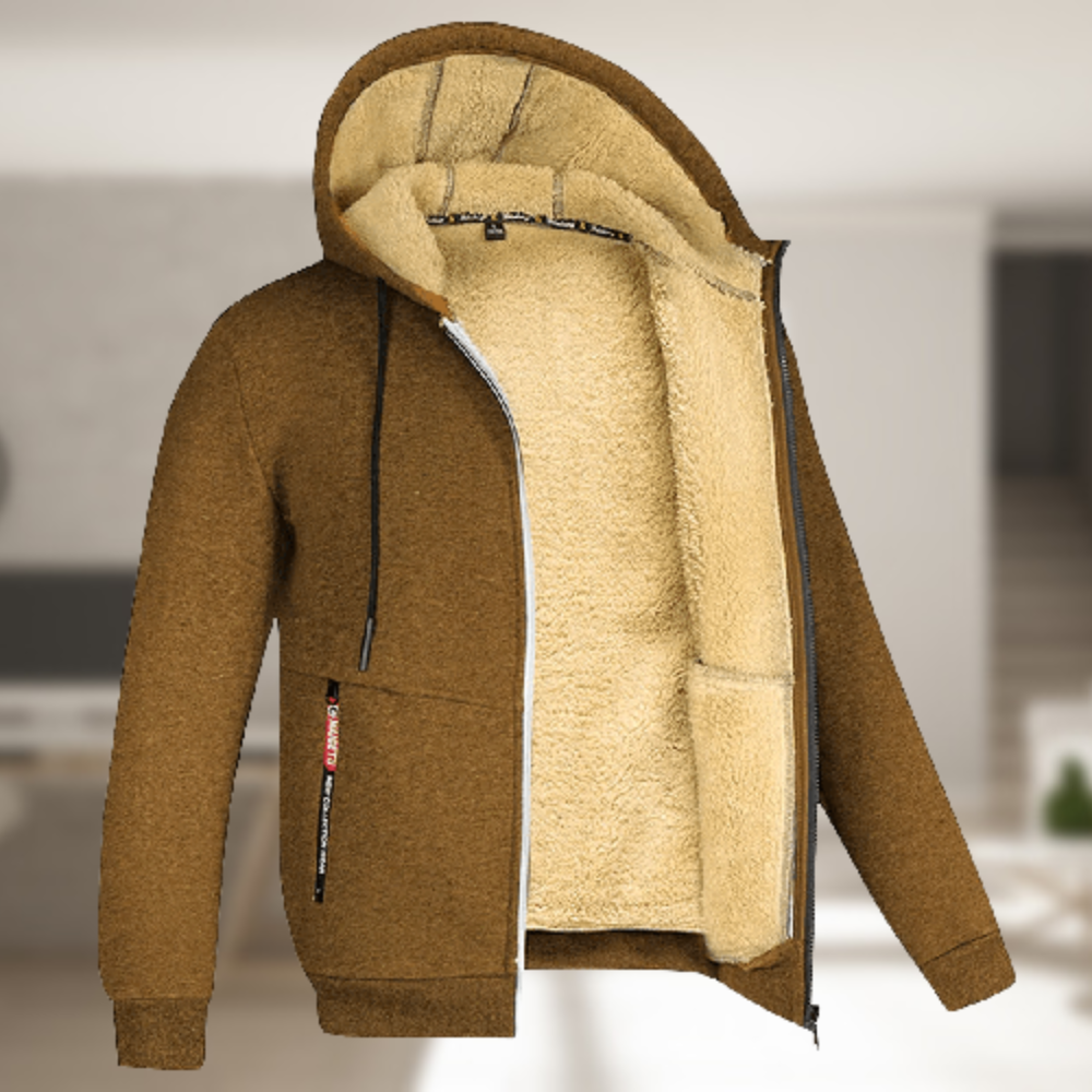 Casual winter hoodie for men
