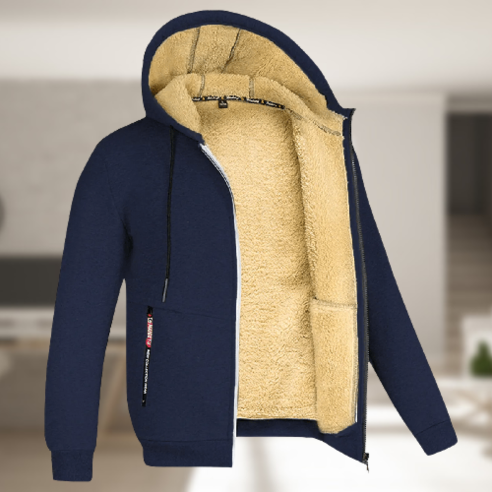 Casual winter hoodie for men