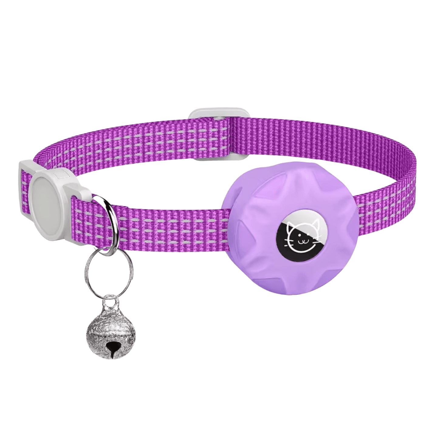Cat Collar with Bluetooth Locator and Reflective Design for Increased Safety