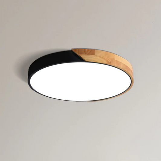 Ceiling Light with LED Scandinavian Wood Design