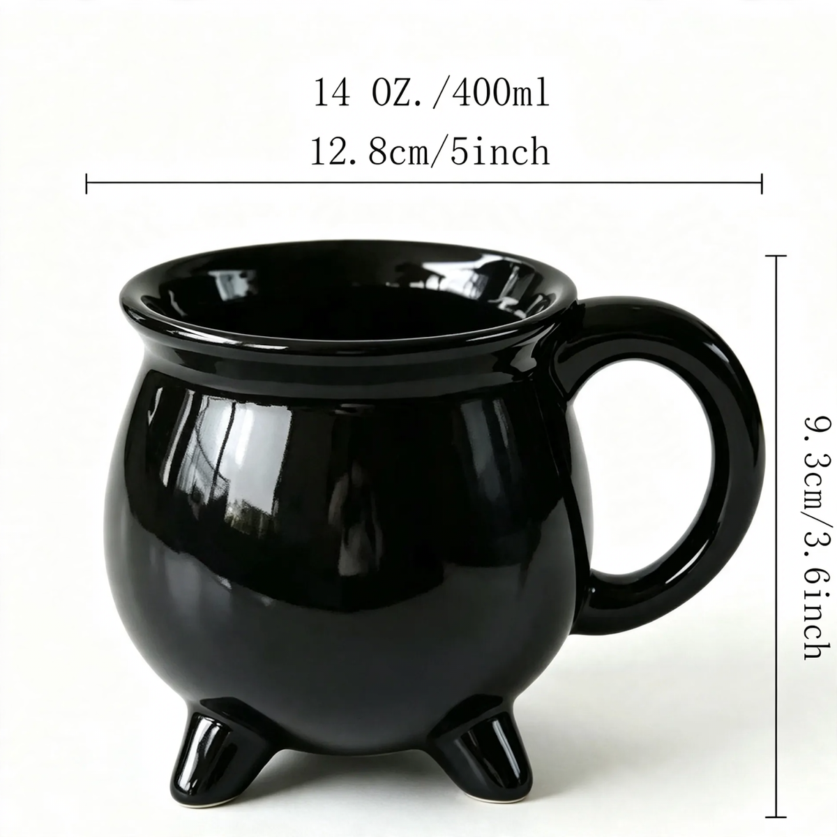 Ceramic Cauldron Mug, 301–400 ml