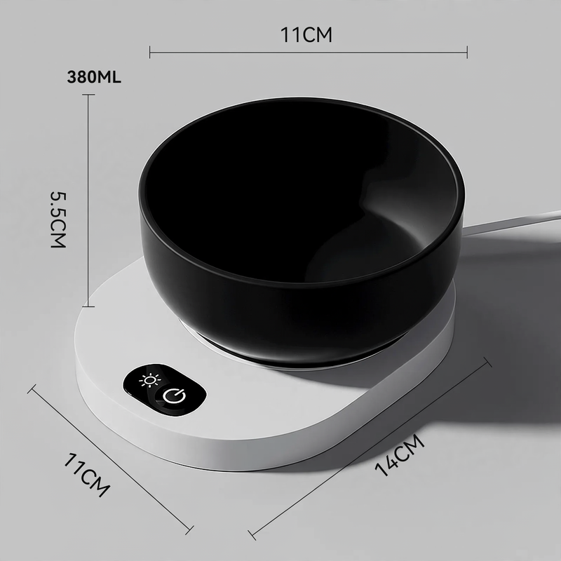 Ceramic Heated Bowl for Cats and Dogs