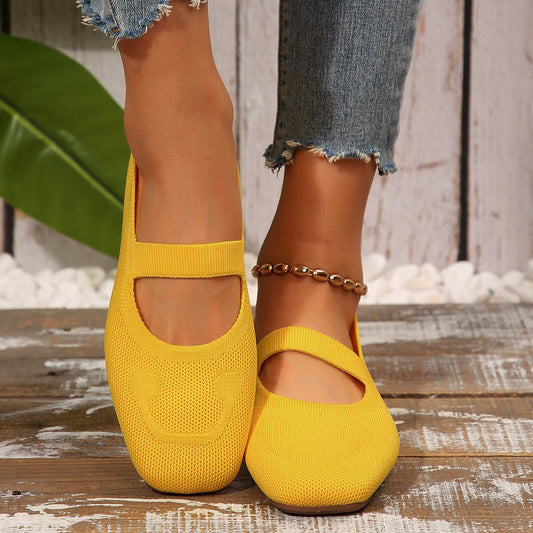 Cheerful Mary Jane Ballerinas