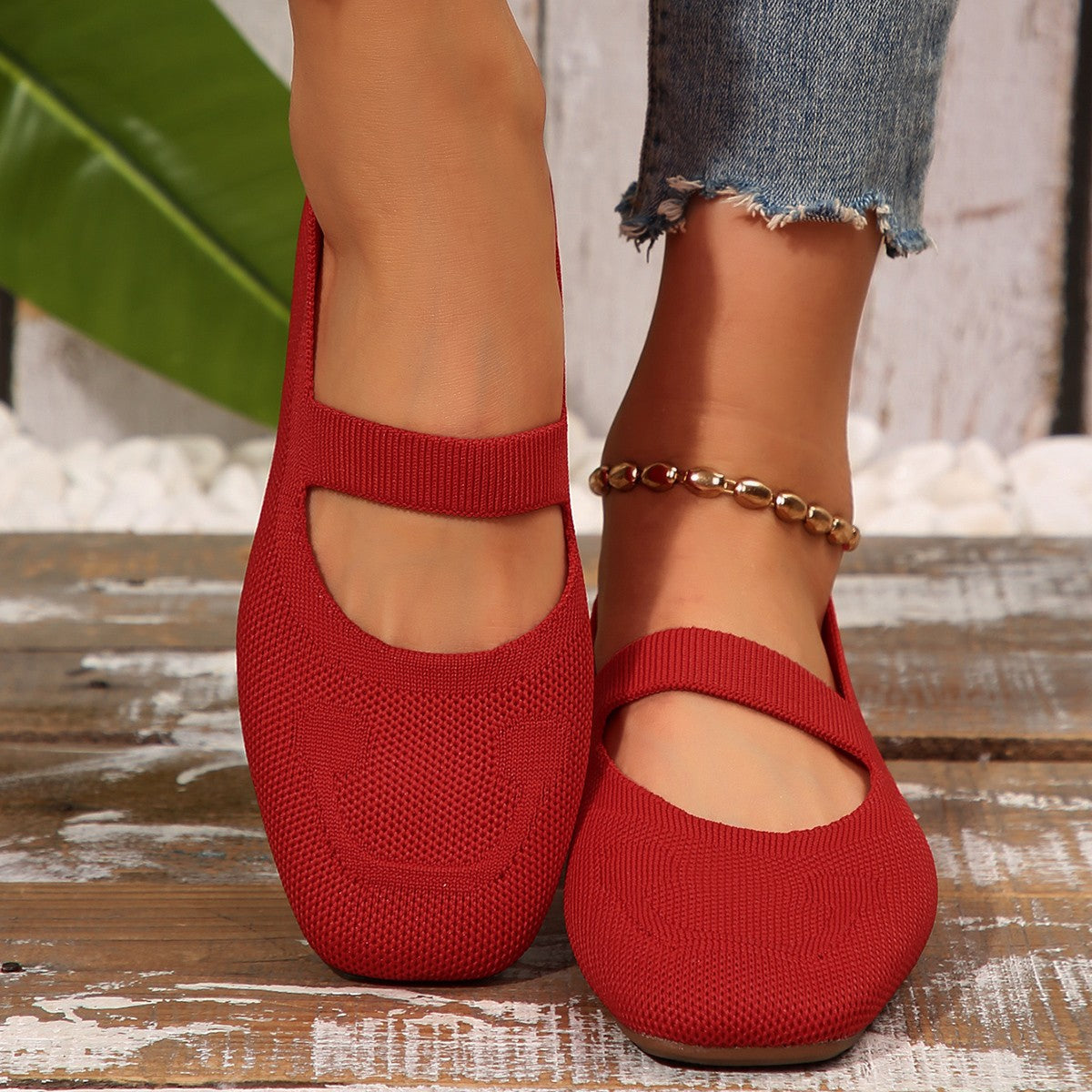 Cheerful Mary Jane Ballerinas