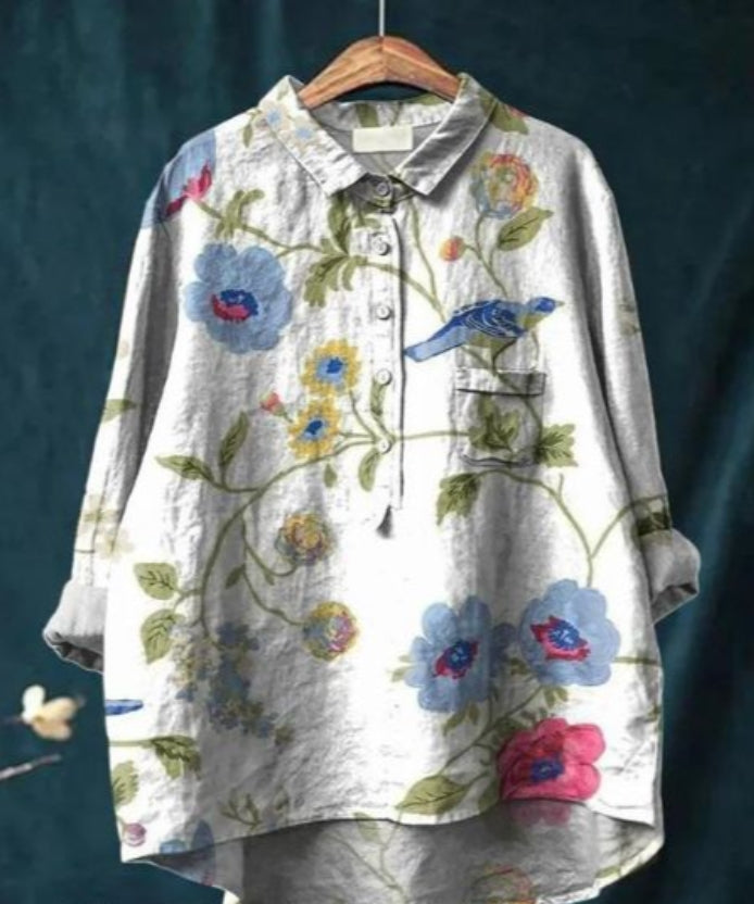 Chic Floral Blouse - Claire™ | Elegance & Comfort