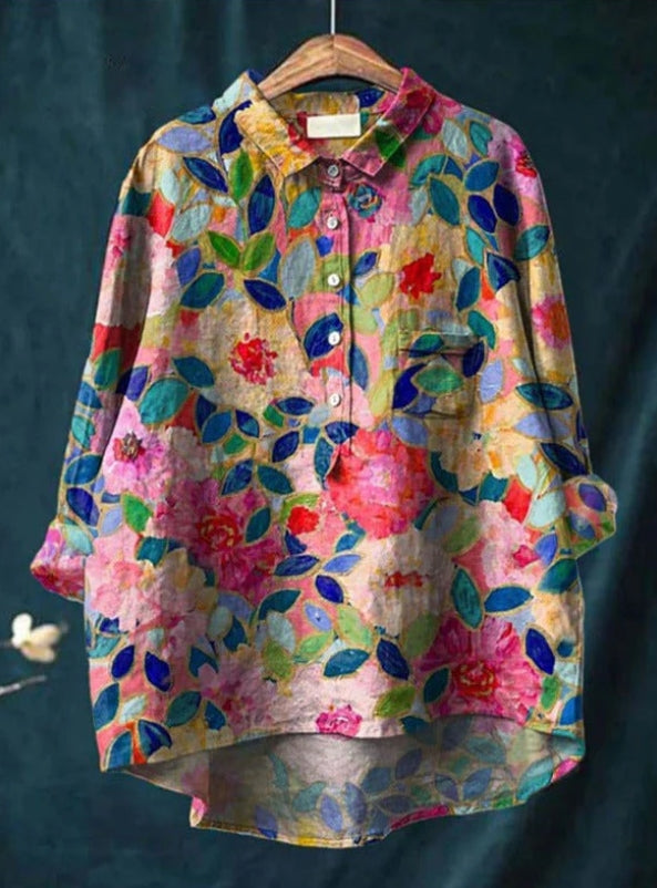 Chic Floral Blouse - Claire™ | Elegance & Comfort