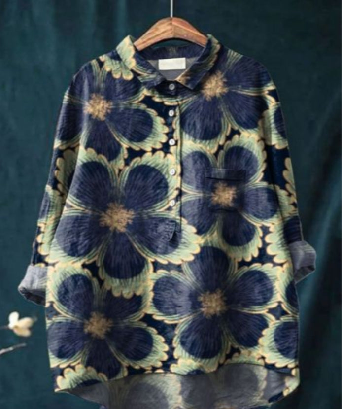 Chic Floral Blouse - Claire™ | Elegance & Comfort