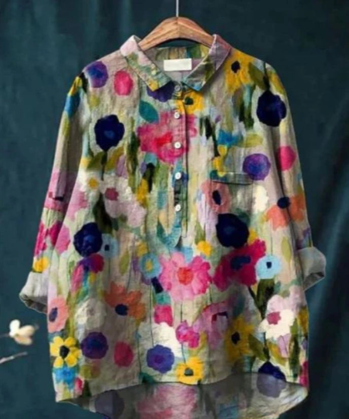 Chic Floral Blouse - Claire™ | Elegance & Comfort