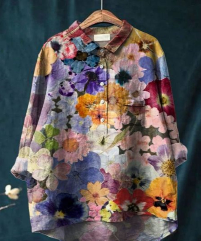 Chic Floral Blouse - Claire™ | Elegance & Comfort
