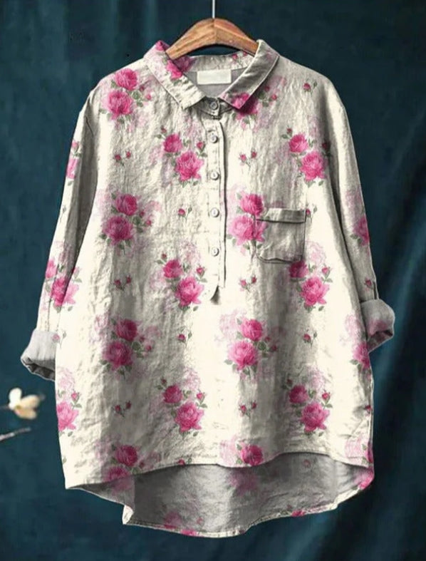 Chic Floral Blouse - Claire™ | Elegance & Comfort