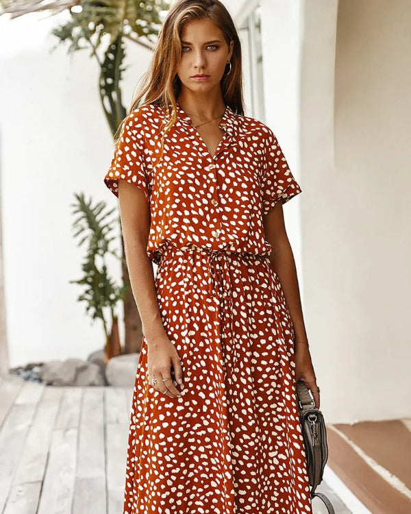 Chic Midi Summer Dress - Elegance for Summer Days