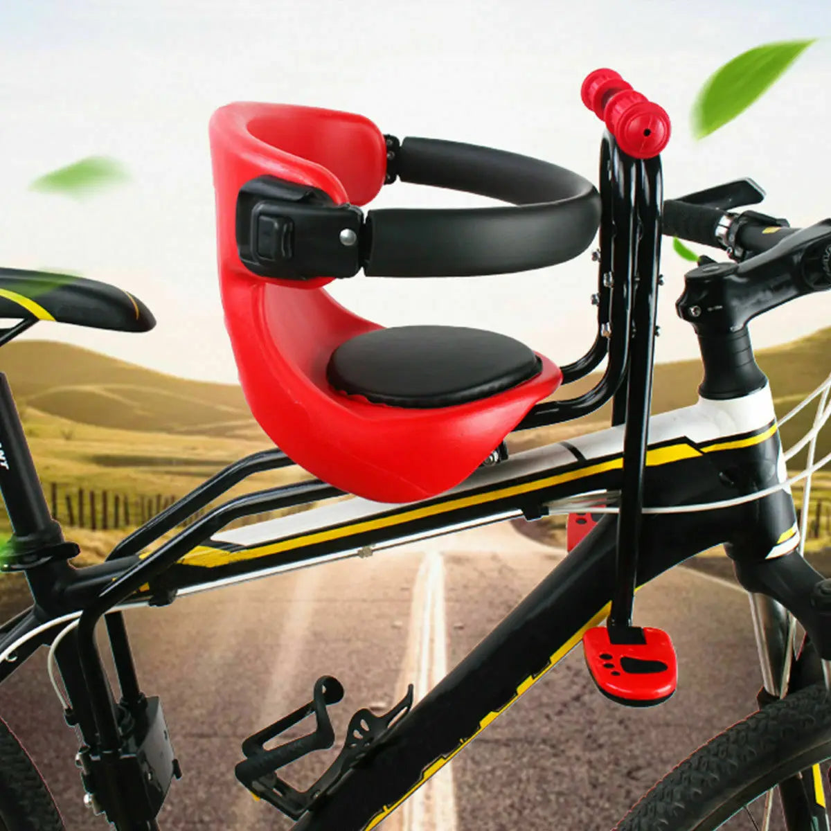 Child Front Bike Seat for Mountain Bikes - Ages 8 Months to 4 Years