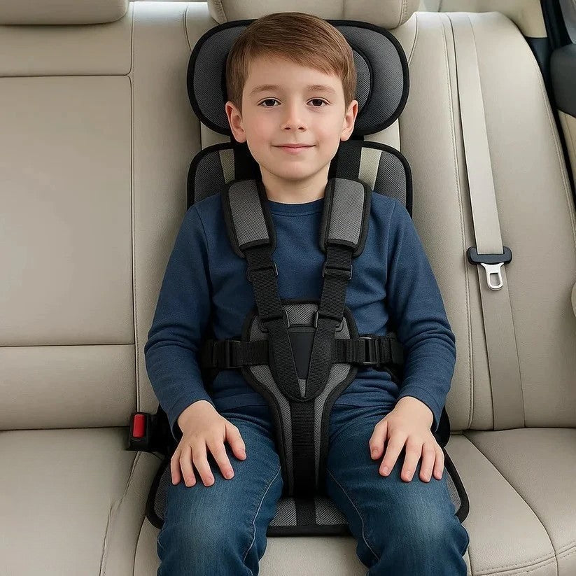 Child Seat | Foldable Travel Seat for On-the-Go | Quick Installation with Harness System
