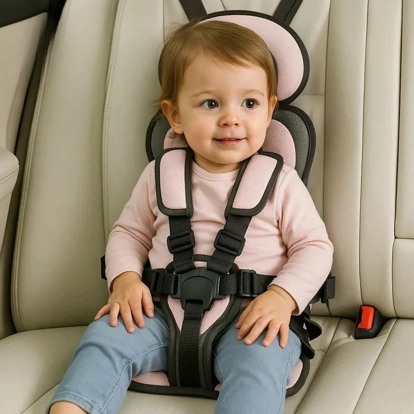 Child Seat | Foldable Travel Seat for On-the-Go | Quick Installation with Harness System