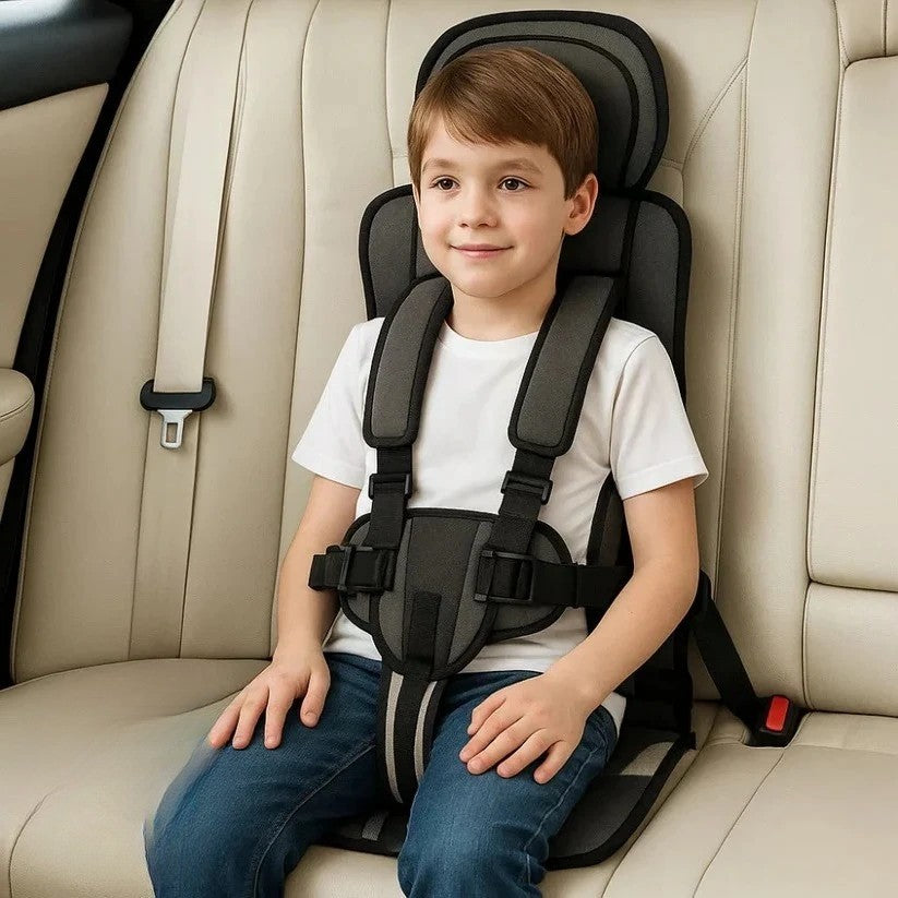 Child Seat | Foldable Travel Seat for On-the-Go | Quick Installation with Harness System