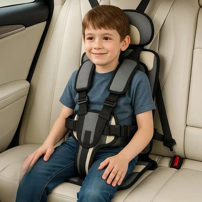 Child Seat | Foldable Travel Seat for On-the-Go | Quick Installation with Harness System