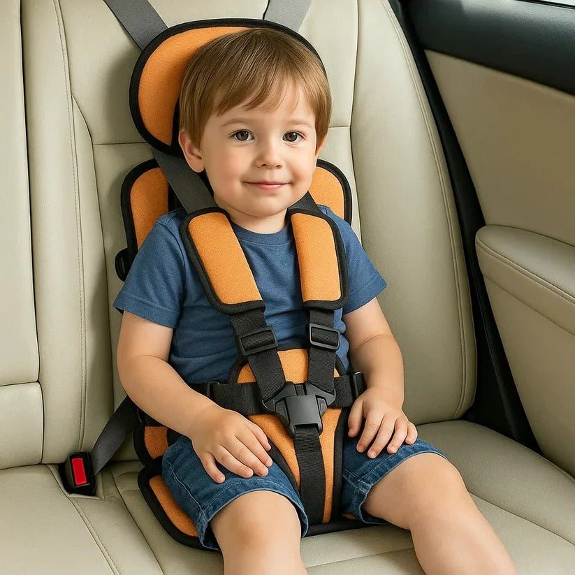 Child Seat | Foldable Travel Seat for On-the-Go | Quick Installation with Harness System
