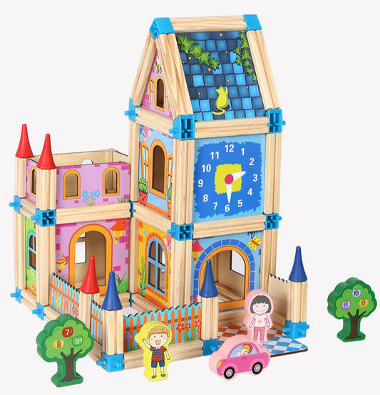 Children's Creative Wooden Construction Set