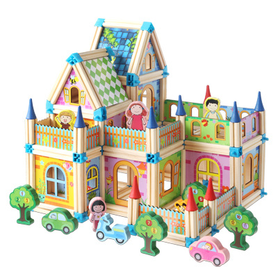 Children's Creative Wooden Construction Set