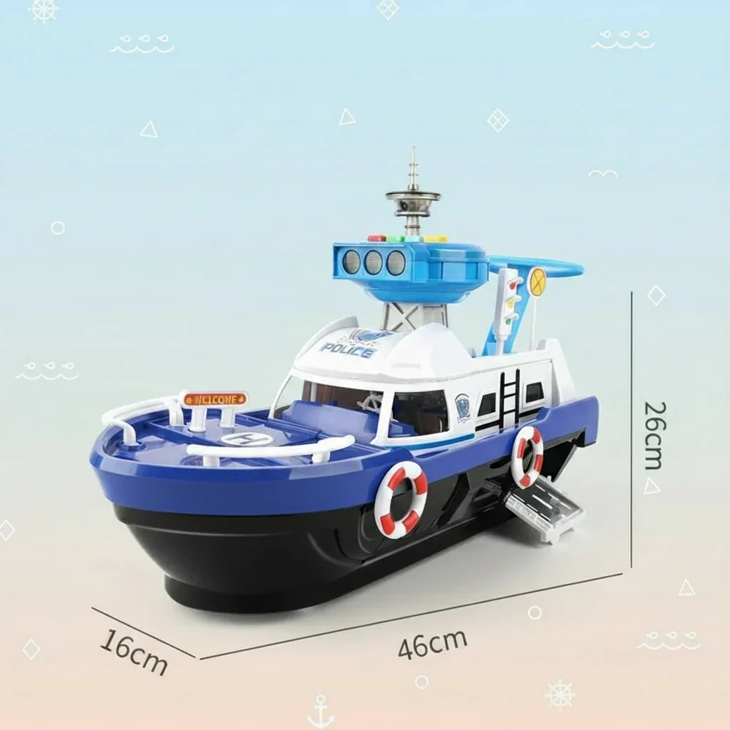 Children's Interactive Musical Toy Boat with Lights & Sounds