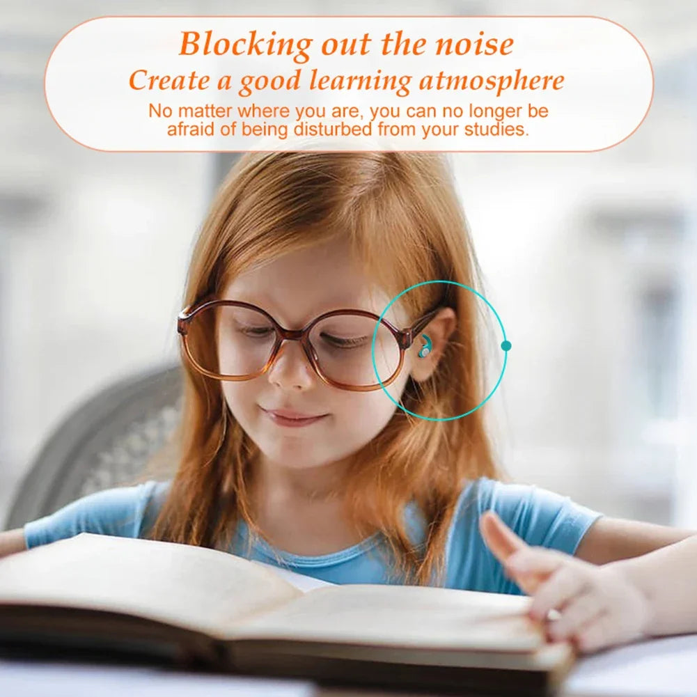 Children's Silicone Earplugs for Swimming & Noise Reduction