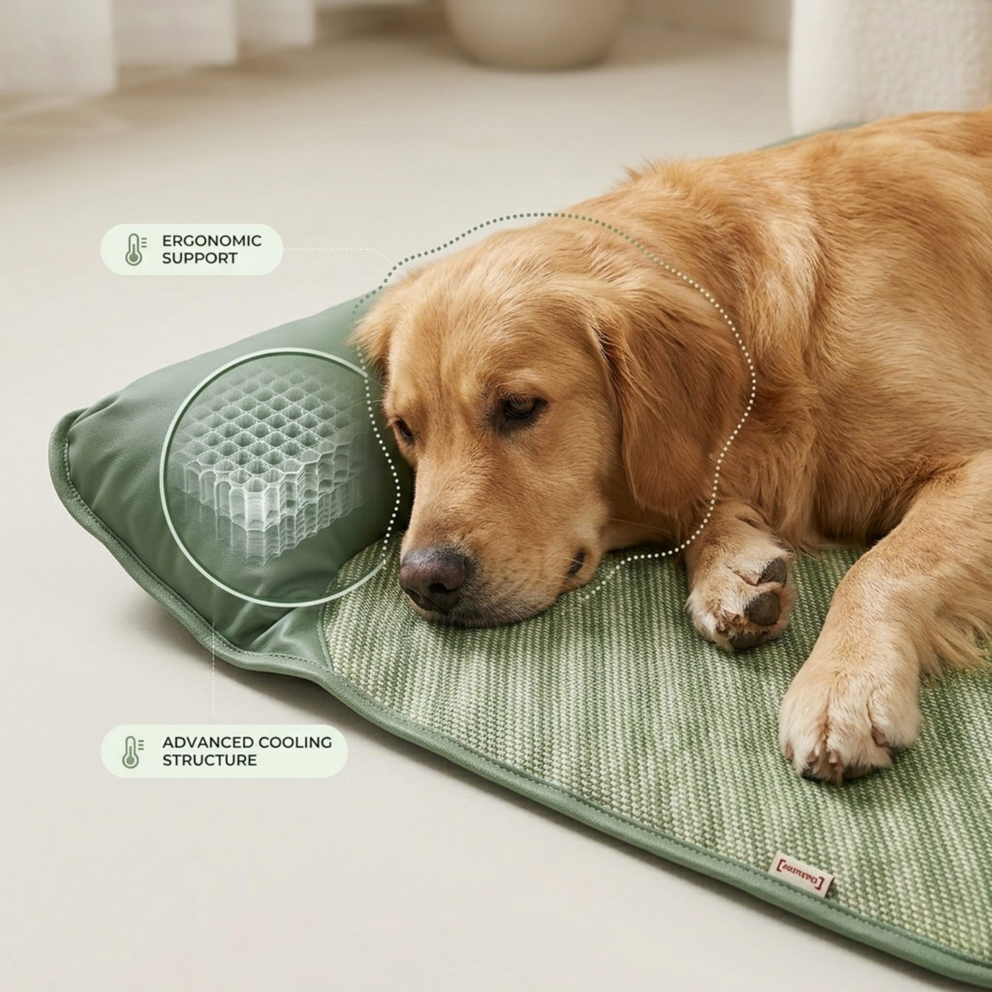 Chilrest Breathable Pet Cooling Mat With Cushion