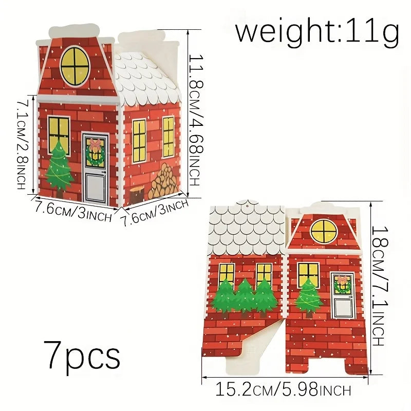 Christmas Advent Calendar Boxes – Festive Gingerbread House Packaging