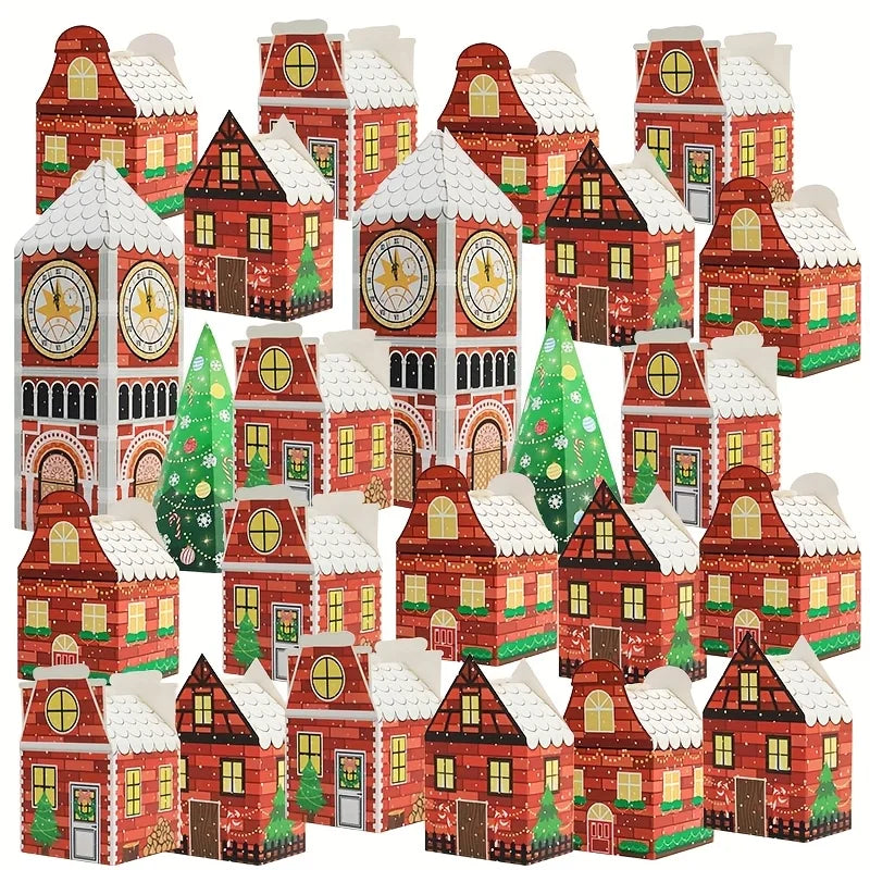 Christmas Advent Calendar Boxes – Festive Gingerbread House Packaging