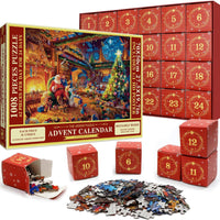 Christmas Puzzle Advent Calendar - 24 Days Countdown