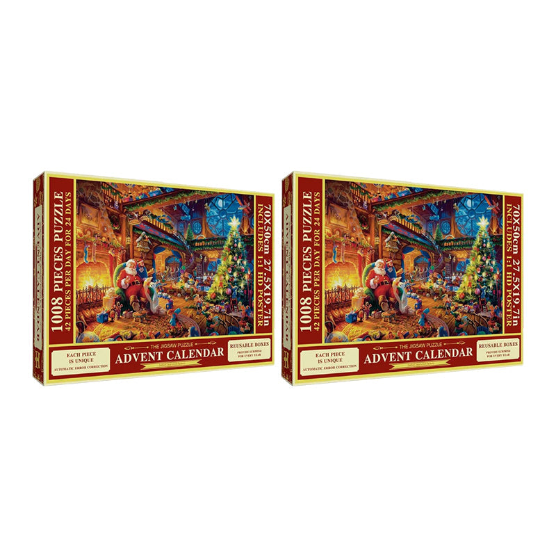 Christmas Puzzle Advent Calendar - 24 Days Countdown