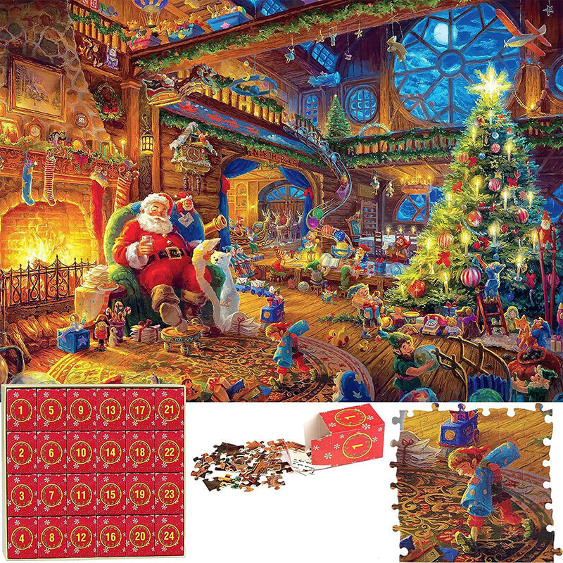 Christmas Puzzle Advent Calendar - 24 Days Countdown