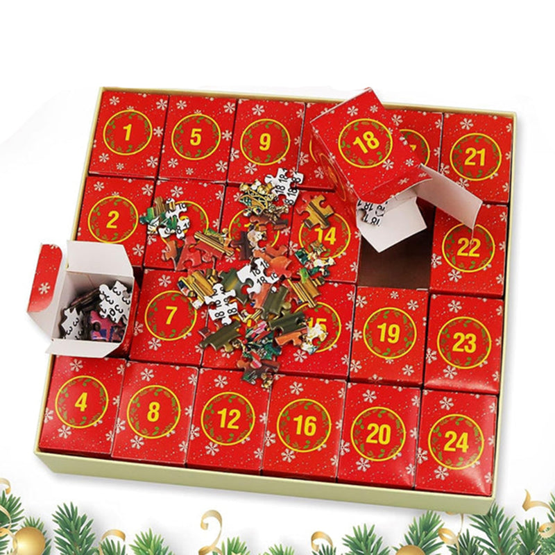 Christmas Puzzle Advent Calendar - 24 Days Countdown