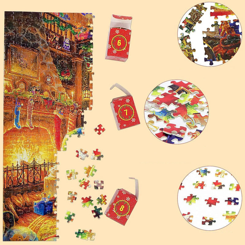 Christmas Puzzle Advent Calendar - 24 Days Countdown