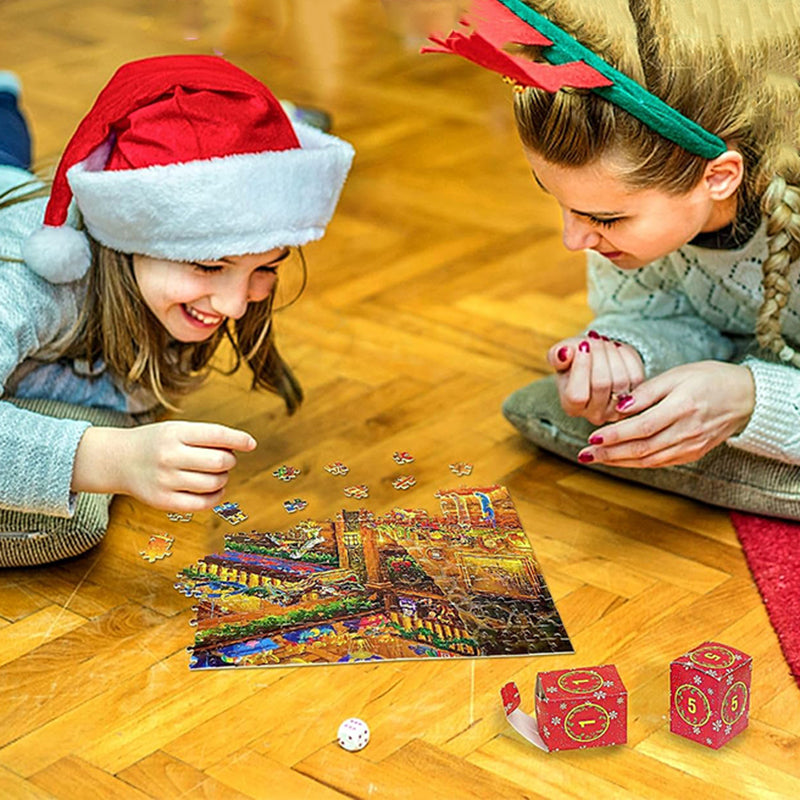 Christmas Puzzle Advent Calendar - 24 Days Countdown