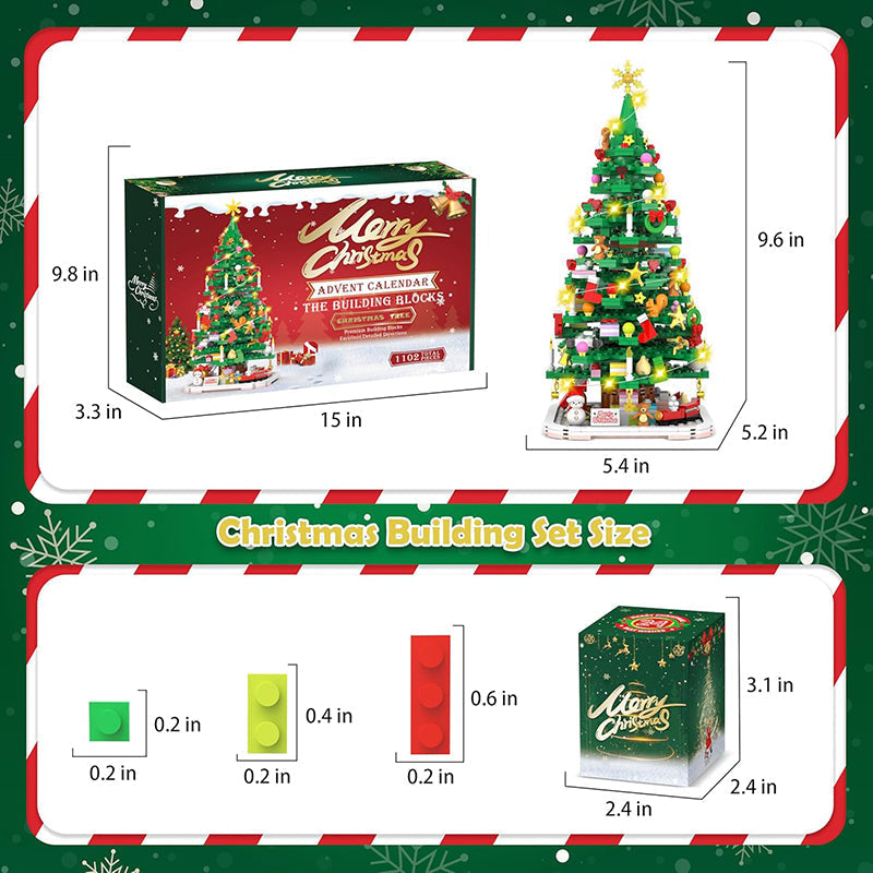 Christmas Tree Advent Calendar 2026 – DIY Building Set for Christmas Decoration