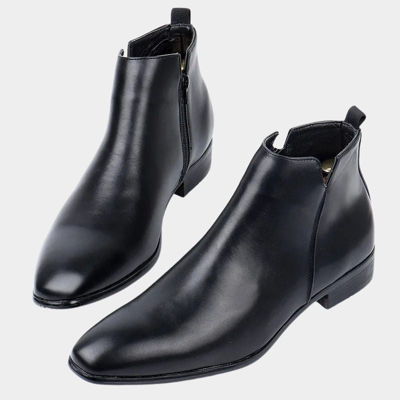Classic Retro Men's Boots with Side Zip