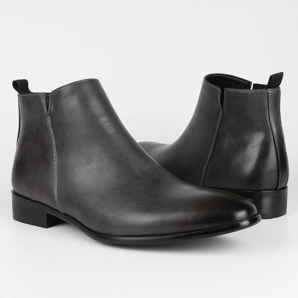 Classic Retro Men's Boots with Side Zip